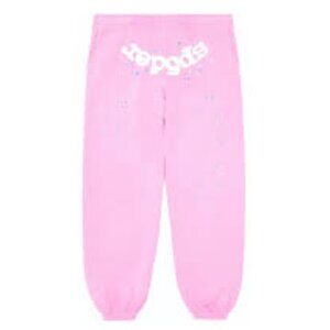 Sp5der Web Sweatpants Pink